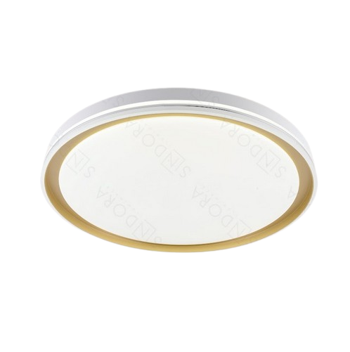 PLAFON SINDORA DCX02351 Φ51x7CM METAL DOURADO E ACRILICO 60W MULTITEMPERATURA