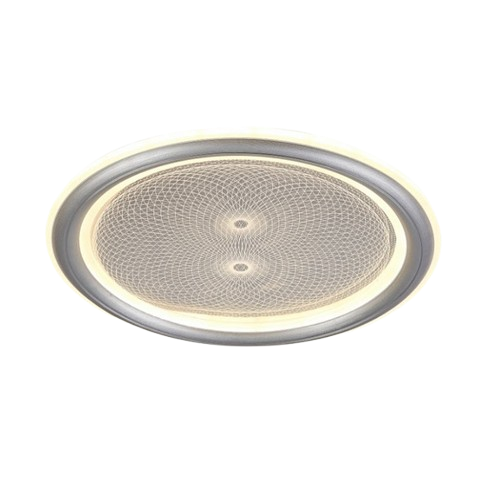 PLAFON SINDORA DCX02340 Φ30CM METAL BRANCO E ACRÍLICO 22W MULTITEMPERATURA