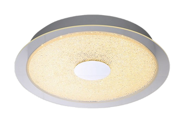 PLAFON SINDORA DCX00749 Φ28CM METAL E VIDRO BRANCO 12W 3000K