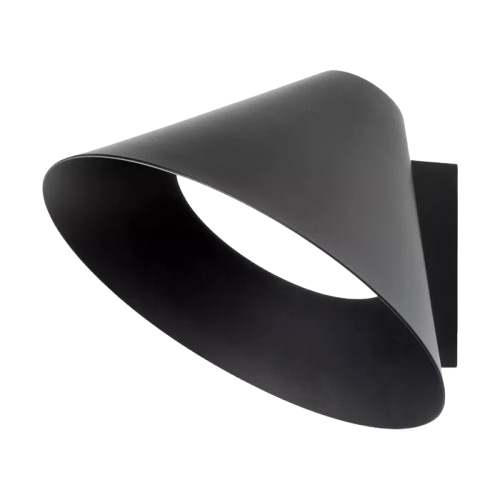 ARANDELA SPOTLINE 1169/1 HAT Ø18X10CM ALUMÍNIO PRETO 3000K 5W