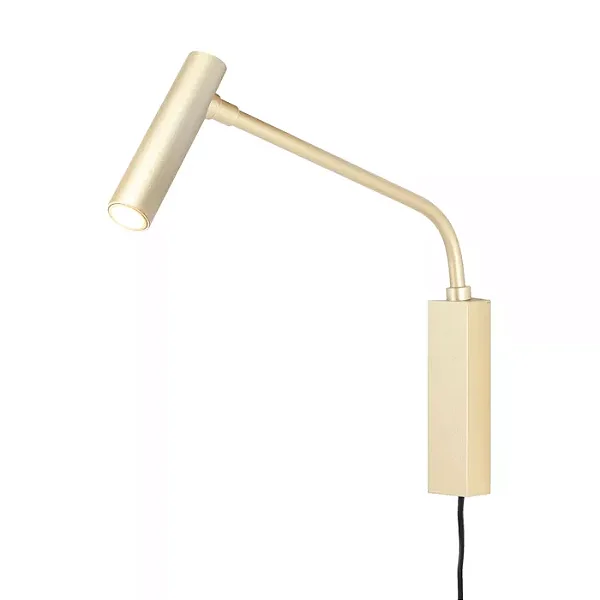 ARANDELA SPOTLINE 1155/1 ARK C/RABICHO 22X23CM ALUMÍNIO CHAMPAGNE 2W 3000K