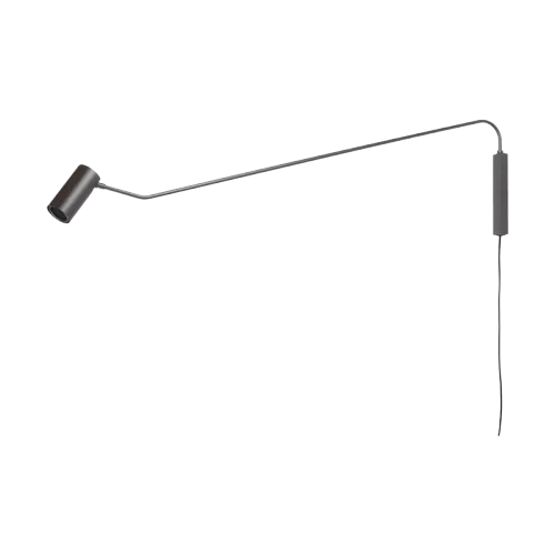 ARANDELA SPOTLINE 1164/1 POLI C/RABICHO 20X110CM ALUMÍNIO PRETA 1XMR16