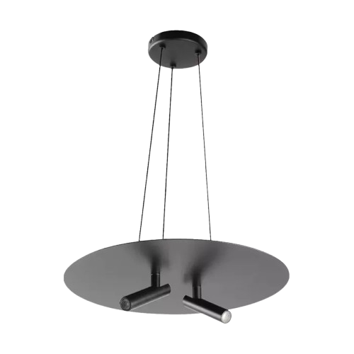 PENDENTE SPOTLINE 1171/62 CLOUD Ø62X16CM ALUMÍNIO PRETO 24W 3000K