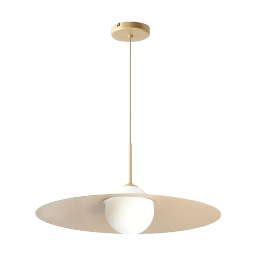 PENDENTE SPOTLINE 1220/1 DELPH Ø45X19CM ALUMÍNIO ALGODÃO 1XG9