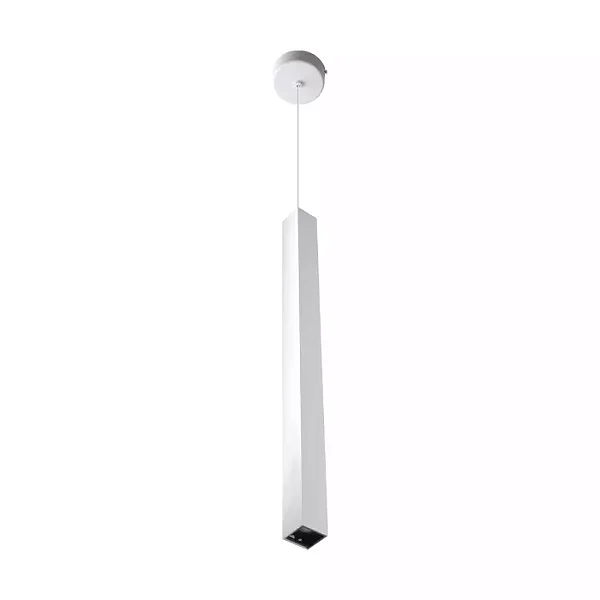 PENDENTE SPOTLINE 1086/500 BOX RETANGULAR 50X4X4 ALUMÍNIO BRANCO 2W 3000K