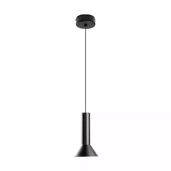PENDENTE SPOTLINE 1098/1 ZOOM Ø10X17 ALUMÍNIO PRETO 5W 3000K