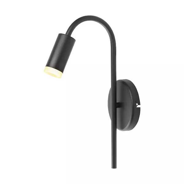 ARANDELA SPOTLINE 1107/1 ZOD EXTERNO Ø3,8X35CM ALUMÍNIO PRETO 1XGU10