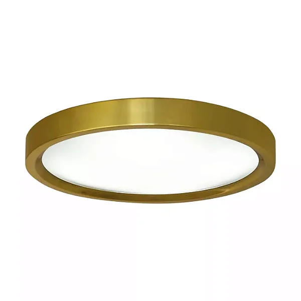PLAFON SPOTLINE 385/5 SOBREPOR SMART REDONDO Ø50X9,5CM ALUMÍNIO DOURADO 5XE27