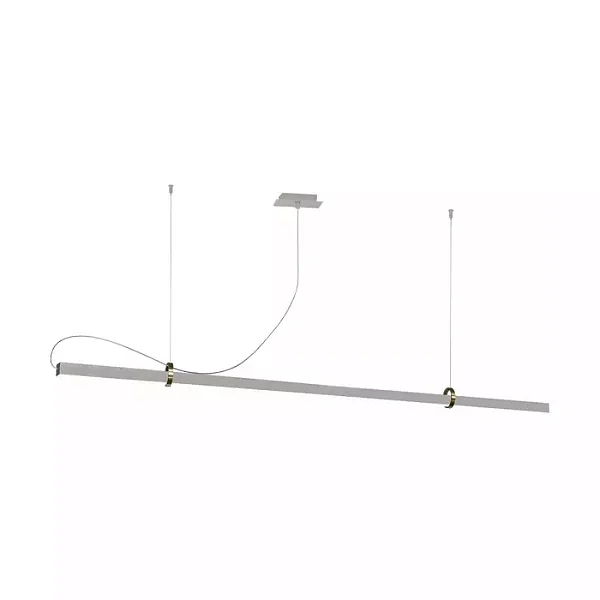 PENDENTE SPOTLINE 810/120 LED OFFICE RETANGULAR 3X120X3CM ALUMÍNIO BRANCO 18W 4000K
