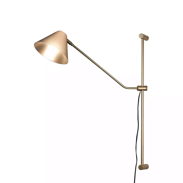 ARANDELA SPOTLINE 1040/1 ESTECA 64X52CM ALUMÍNIO DOURADO ONO 1XE27