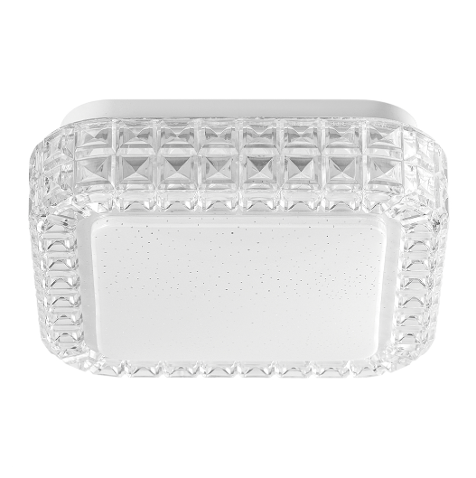 PLAFON NITROLUX LSA-001Q QUADRADO 18X18X07CM CRISTAL ACRÍLICO 15W