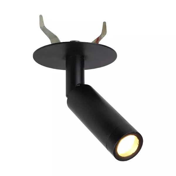 SPOT SPOTLINE 995/1 SOBREPOR LED 3W SCORE 7,5CM ALUMÍNIO PRETO 3000K