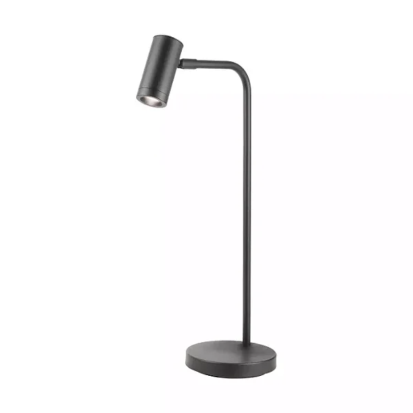 ABAJUR SPOTLINE 860/1 MESA FOCO 48X24CM ALUMÍNIO PRETO 1XMR11