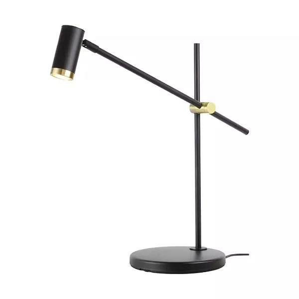 ABAJUR SPOTLINE 866/1 SUMMER 47X53CM ALUMÍNIO PRETO C/ DOURADO ONO 1XMR11