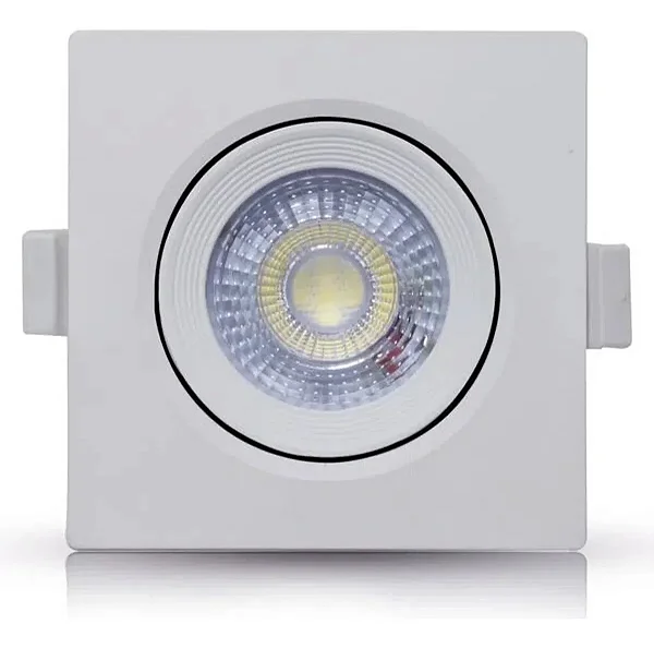 KIT 10 SPOT EMB G-LIGHT QUADR 7,5X7,5CM 4W 6500K