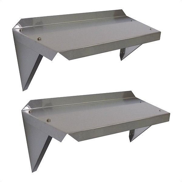 2 Prateleiras Aérea 50 x 30 cm Inox