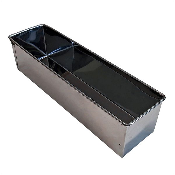 Forma de Bolo Retangular Inox 39 x 10 x 10 cm