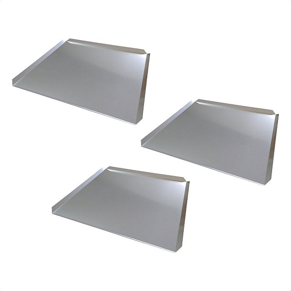 3 Bandejas para Forno Fast Oven 35 x 35 x 1 cm Alumínio