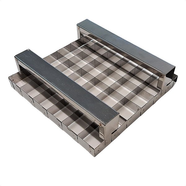 Cortador de Cavidades Brownie 36 Pedaços 5 x 5 cm Inox