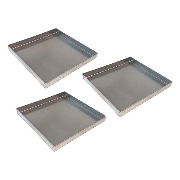 3 Assadeiras para Brownie 31 x 31 x 3 cm Alumínio