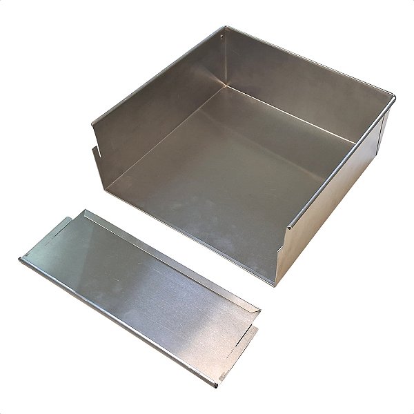 Forma com Tampa Lateral Removível 30 x 30 x 10 cm Alumínio