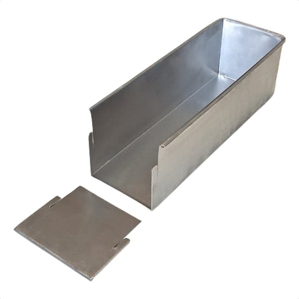 Forma com Tampa Lateral Removível 30 x 10 x 10 cm Alumínio