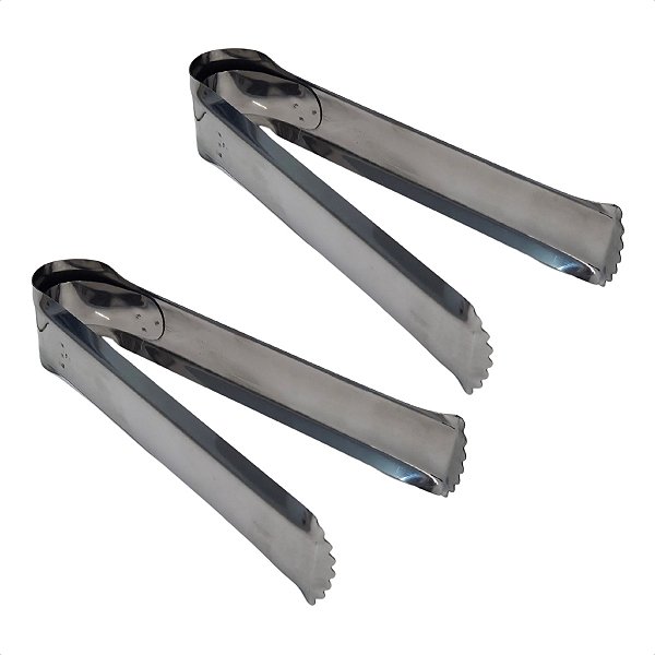 2 Pegadores Pão Salgado Mola Reforçado Inox