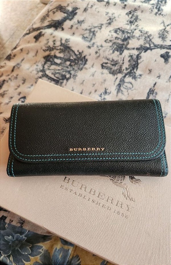 Carteira de Couro Burberry