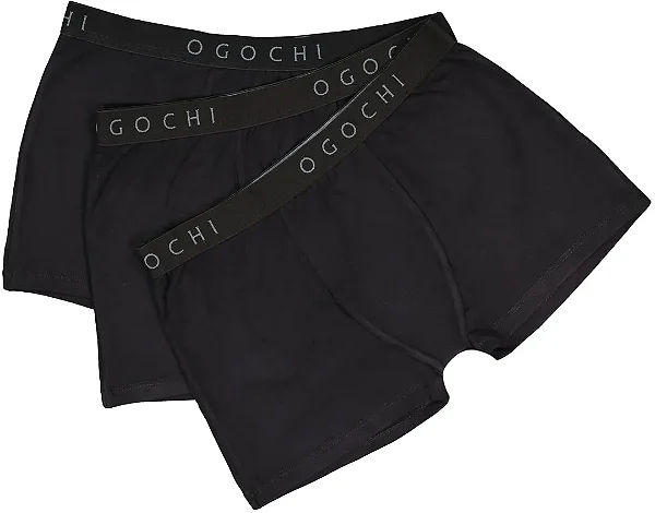 Kit com 3 Cueca Box - Ogochi