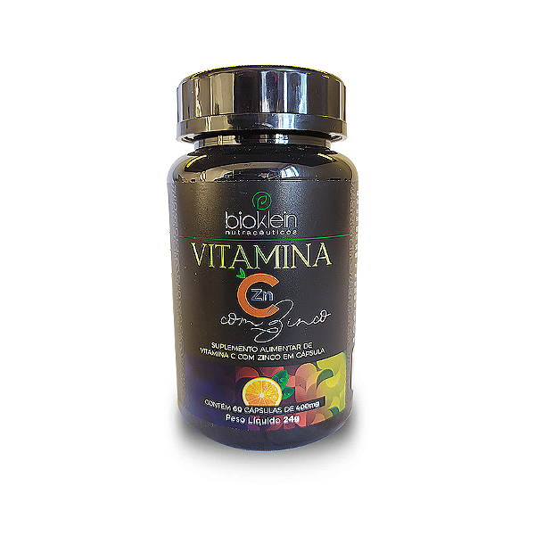 VITAMINA C com ZINCO | 60 Cápsulas