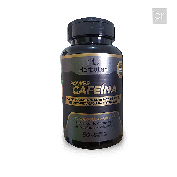 POWER CAFEÍNA | Pré-treino - 60 Cápsulas de 500mg