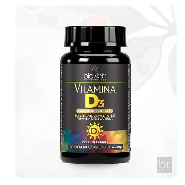 VITAMINA D3 2.000 UI diário - 60 Cápsula