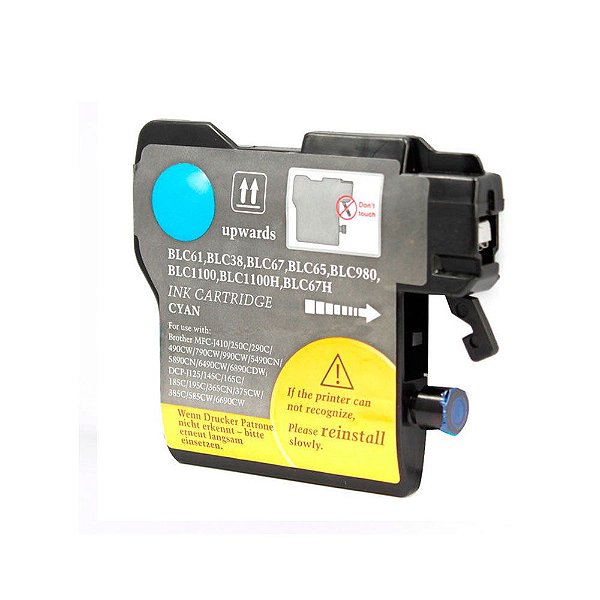 Cartucho para Brother J125 | DCP-J125 | LC61C Ciano Compatível