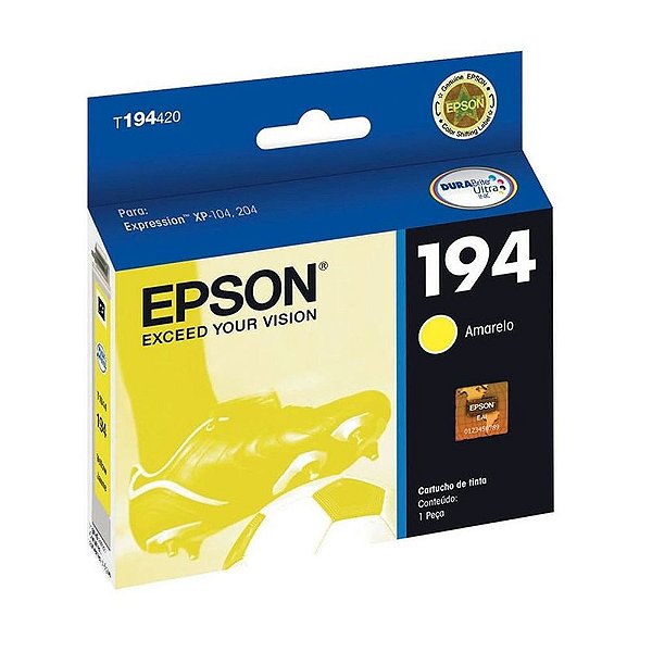 Cartucho Epson XP-411 | XP-401 | T194420 Amarelo Original