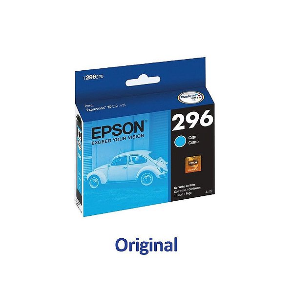 Cartucho Epson 296 | XP-231 | XP-431 | T296220 Ciano Original