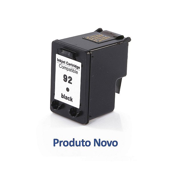 Cartucho HP 1510 | C3180 | HP 92 Deskjet Preto Compatível 13ml