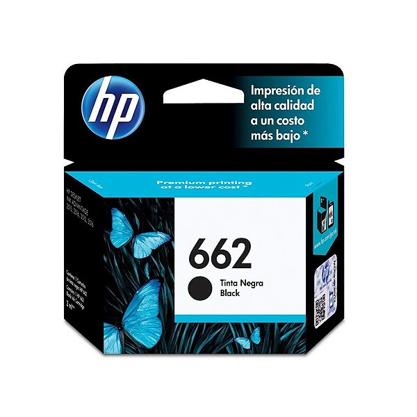 Cartucho HP 662 | CZ103AB Preto Original 2ml