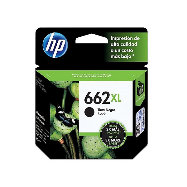 Cartucho HP 662XL | CZ105AB Preto Original 6,5ml
