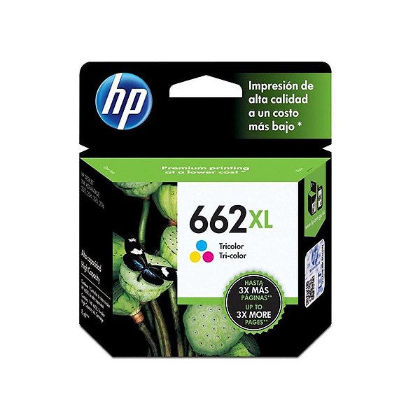 Cartucho HP 662XL | CZ106AB Colorido Original 8ml