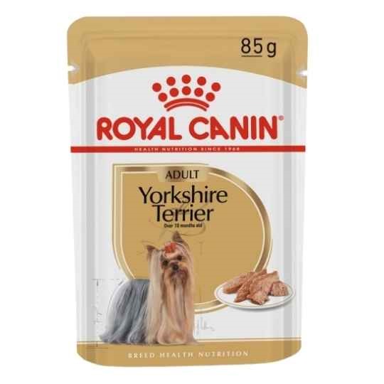 Ração Úmida Royal Canin Breed Health Nutrition Para Cães Adultos Yorkshire Terrier 85g