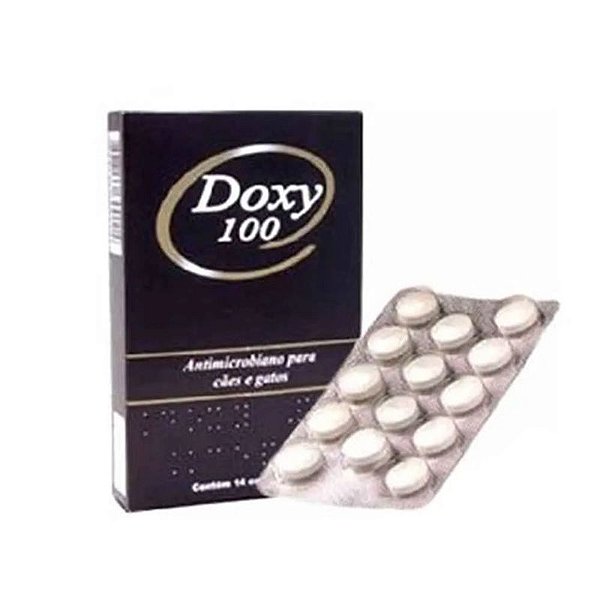 Doxy 100mg Cepav - Antibiótico para Cães - 10 Comprimidos