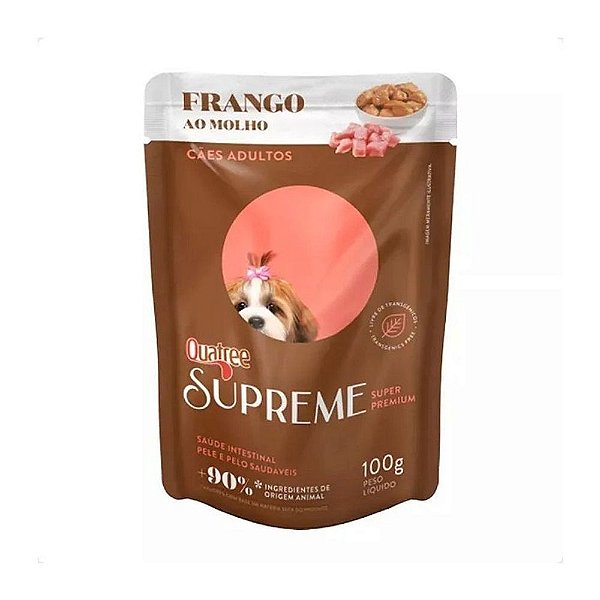 Sachê Quatree Supreme Sabor Frango para Cães 100g