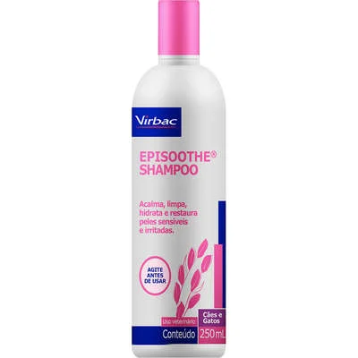 Shampoo Virbac Episoothe Para Peles Sensíveis E Irritadas 250ml