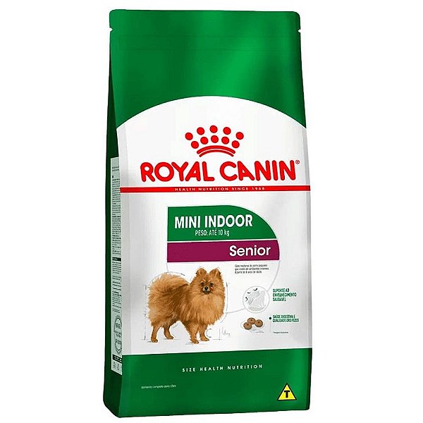 Ração Royal Canin Mini Indoor Senior para Cães com 8 Anos ou Mais 2,5kg