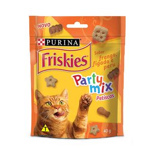 Petisco Purina Friskies Para Gatos Adultos Sabor Frango E Fígado 40g