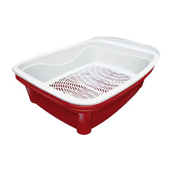 Banheira para Gatos Furacão Pet Classic Plus Vermelha