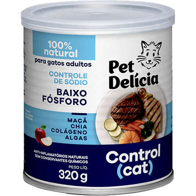 Ração Úmida Pet Delícia Gatos Control Baixo Fósforo 320g