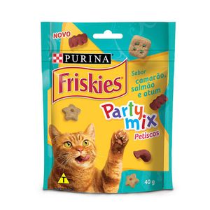 Petisco Purina Friskies Para Gatos Adultos Sabor Camarão E Atum 40g