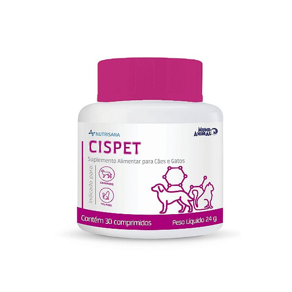 Suplemento Mundo Animal Cispet 30 Comprimidos
