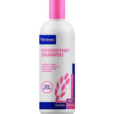 Shampoo Virbac Episoothe Para Peles Sensíveis E Irritadas 500ml